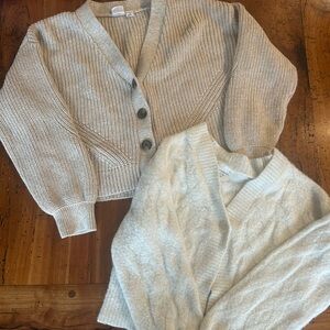 Abercrombie Kids & Gap Beige and Cream Cardigan Set